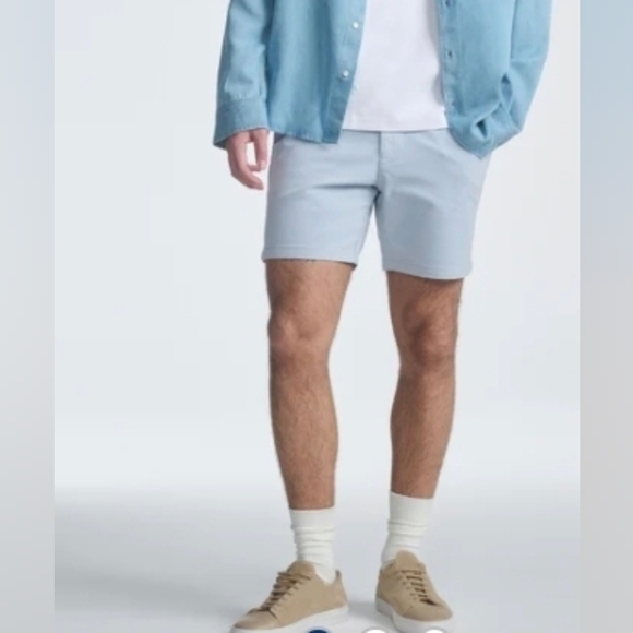 Paperbacks Gray Flat Front Relaxed Shorts - Picture 1 of 6